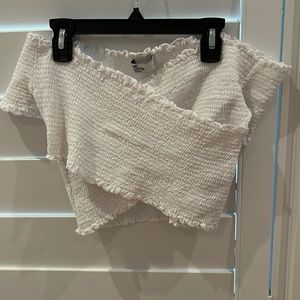 White off the shoulder top